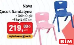 NOVA ÇOCUK SANDALYESİ